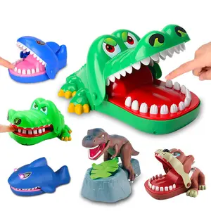 子供のためのホット販売クロコダイル歯のおもちゃゲームクロコダイル噛む指ゲーム面白いワニ歯のゲームおもちゃ