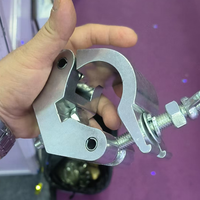 Pinces à crochets en alliage d'aluminium personnalisables, pliables, à dégagement rapide, pour treillis de scène DJ et éclairages LED robustes