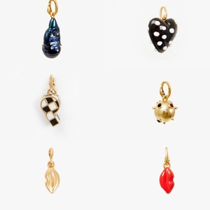 Mode populaire bricolage cuivre Micro diamant accessoires bijoux amour coeur pomme forme géométrique pendentif collier - Product Image 1