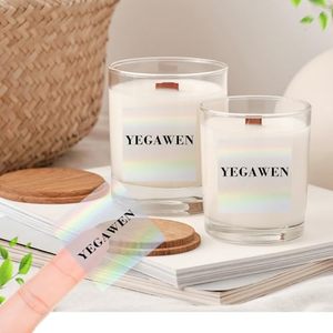 Rouleau d'étiquettes holographiques transparentes rectangulaires en PET avec impression UV pour emballage - Product Image 2