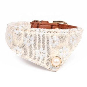 Arnés de lujo para perros de alta calidad, decoración de perlas personalizada, de Bandana <span class=keywords><strong>Collar</strong></span>, collares modernos para mascotas para caminar, características, bufanda para el cuello - Product Image 5