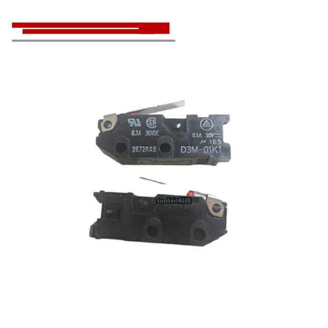 Microswitch with Wire D3M-01 D3M-01-3 D3M-01K1 D3M-01K1-3 D3M-01L1 D3M-01L1-3 D3M-01K2 D3M-01K2-3 NO Normally Open Type Switch