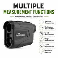 Télémètre laser de golf 800m, optique 6X, batterie 750mAh, fonction Pin Lock, vibration, compensation de pente, mesure d'angle, vitesse, hauteur et distance