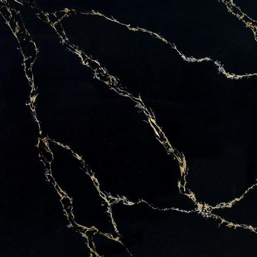 Кухонные столешницы, искусственные кварцевые плиты, черный калачата с золотыми венами, высокое качество, лучшая заводская цена