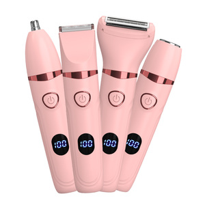 เครื่องกำจัดขนไฟฟ้า 4 in 1 แบบชาร์จ Type-C <span class=keywords><strong>ก</strong></span>ันน้ำ ใช้ได้<span class=keywords><strong>ก</strong></span>ับใบหน้า <span class=keywords><strong>บิ</strong></span><span class=keywords><strong>ก</strong></span>ินี่ รั<span class=keywords><strong>ก</strong></span>แร้ และขา - Product Image 1