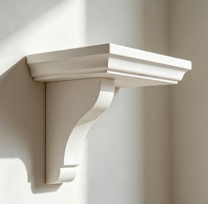 Ménsulas de Madera Maciza de Estilo Mid-Century - Acabado Liso, Duradero y Ecológico, 9 Pulgadas de Largo, Fácil Instalación para Interiores de Hogar y Hoteles - Product Image 1