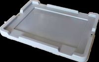 Caja de Logística para Autopartes de HDPE de 3mm de Espesor, Serie 400*300, Modelo 4838, con Tapa, de Qingdao Liruihong Wholesale