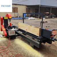Scie à table semi-automatique 380V pour bois carré, idéale pour la vente au détail et l'usage domestique, coupe horizontale de bûches avec moteur
