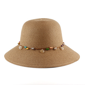 Chapeau de paille <span class=keywords><strong>Panama</strong></span> à large bord pour femme, pliable, doux et respirant, idéal pour l'été 2026, les voyages et la plage - Product Image 4