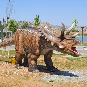 Attrazione del parco a tema all'aperto artificiale animato forma statua di dinosauro attrezzatura in vendita