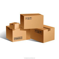 C Flûte E Flûte Cinq Couches Noir rose Brun Couleur Mailer Emballage Pliant Grandes Boîtes en Carton d'Expédition Combinées avec Fentes