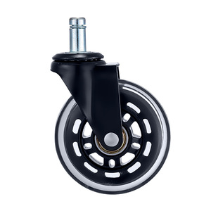 Furniture Caster Swivel Polyurethane Wheel Threaded Stem With Brake Modern Design Durable - Product Image 4