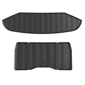 Tappetino di stoccaggio posteriore rivestimento del bagagliaio anteriore compatibile con <span class=keywords><strong>Tesla</strong></span> Cybertruck 2023 2024 resistente TPE inferiore Srotage Mat - Product Image 2