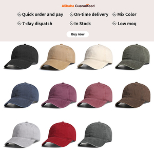Trong kho nhanh chóng lô hàng thấp moq đau khổ cổ điển axit-rửa Mũ bóng chày 6 Bảng điều khiển mặc CHA hat với biểu tượng tùy chỉnh - Product Image 3
