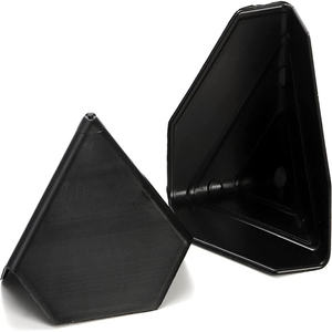 واقي زوايا بلاستيكي 50/60/80 مم لحماية الكراتين أثناء الشحن، واقي زوايا بلاستيكي أسود ثلاثي الجوانب - Product Image 2