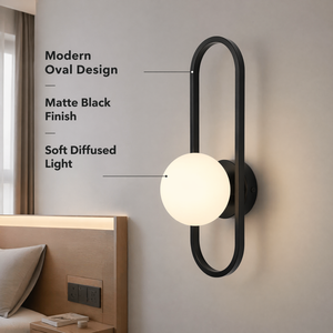 Lámpara de Pared LED Moderna con Pantalla de Acrílico y Cuerpo de Hierro, para Dormitorio o Sala de Estar, CCT Seleccionable 3000K 6000K - Product Image 2