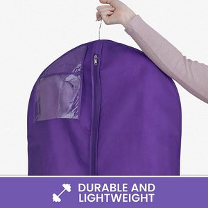 भंडारण या यात्रा ब्राइडल गाउन के लिए कस्टमाइज्ड 72 इंच लंबी शादी की पोशाक परिधान बैग - Product Image 4