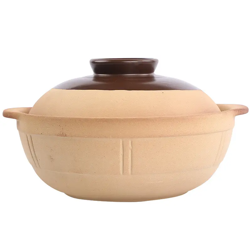 Casseruola in ceramica con coperchio a caldo per forno a microonde stoviglie classiche cusine casserol pentola per la cottura di brodo