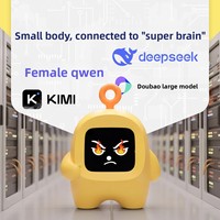Robot de compagnie électronique AI Xiao Zhi : Traducteur conversationnel IA, Compagnon émotionnel, Alarme intelligente programmée, Fabriqué en ABS