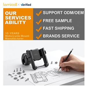 Support de téléphone universel Lamicall BP09 OEM <span class=keywords><strong>pour</strong></span> moto, fixation rapide sur guidon de vélo, compatible avec les scooters - Product Image 5