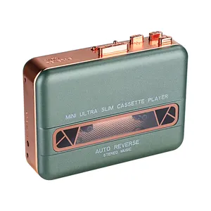 MK-1005 Cassette Style stereo audio cassette player Walkman with HiFi speaker for outdoors