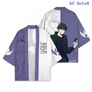 Kimono Personalizado de Solo Leveling, Sung Jin Woo, Yoo Jin Ho, Haori Japonés, Cosplay, Kimono de Anime, Capa, Ropa - Product Image 3