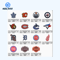 KUAIQIU Patch thermocollant en tissu sergé de haute qualité avec motif logo d'équipe sportive, broderie informatique, basketball, hockey sur glace, baseball