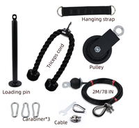 Pdr — système de poulie de Fitness, broche de chargement, pour corde Triceps, longueur réglable, accessoires de Sport à domicile