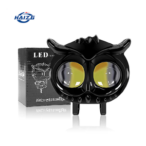 HAIZG 2023 Wholesale Car Spot Lights Owl Design Low High Beam Motorcycle <strong>LED</strong> <strong>Headlight</strong> - Product Image 1