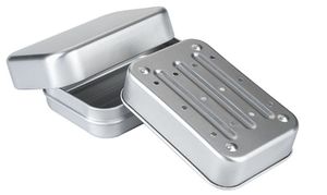 طبق صابون مخصص من الألومنيوم مسامي مقاوم للصدأ للفنادق والمنازل والحمام مناسب للصابون بدون صدأ صندوق صابون من الألومنيوم - Product Image 3