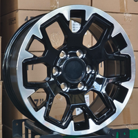 Jante en alliage d'aluminium SYAC OEM 17*8.0 pouces PCD6*139.7 style original noir usiné pour voiture de tourisme, compatible Tacoma 2025