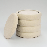 Fauteuil Ottoman Rond avec Plateau Bailey Furniture Wholesale, Ensemble de 2 Poufs pour Salon