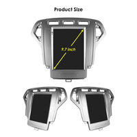 CARUPEZ Autoradio Android IPS 9,7 pouces pour Ford Mondeo MK4 Galaxy 2007-2010, 8 cœurs, DSP, GPS, CarPlay sans fil, Android Auto, caméra de recul