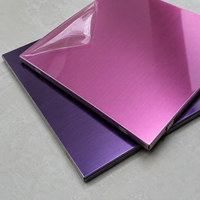 Tôle décorative en acier inoxydable PVD ZhuoYe 304, couleur titane noir or rose, sur mesure
