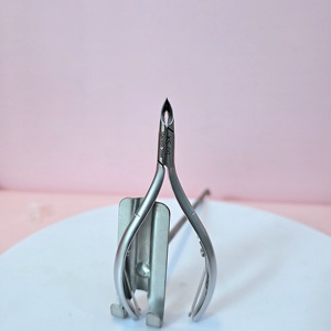 Stainless Steel Cuticle Nippers 10.0 Mm Jaw Flat Shape Sharp Tip Durable <b>Nail</b> <b>Tool</b> for Finger Manicure - Product Image 5