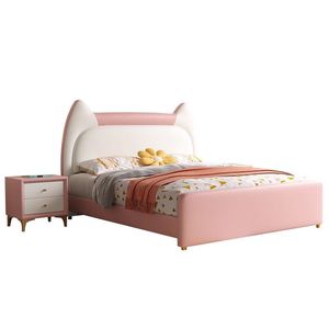 Letto singolo 1.2m per ragazze <span class=keywords><strong>e</strong></span> ragazzi per adolescenti <span class=keywords><strong>e</strong></span> piccoli appartamenti letto rosa principessa per camere da letto per bambini - Product Image 5
