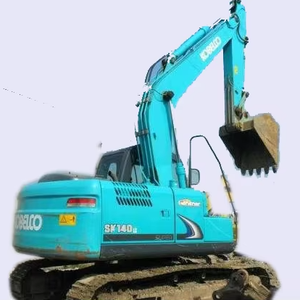 Construction <b>machinery</b> used kobelco <b>excavator</b> SK140 14Ton medium tracked earth moving equipment - Product Image 1