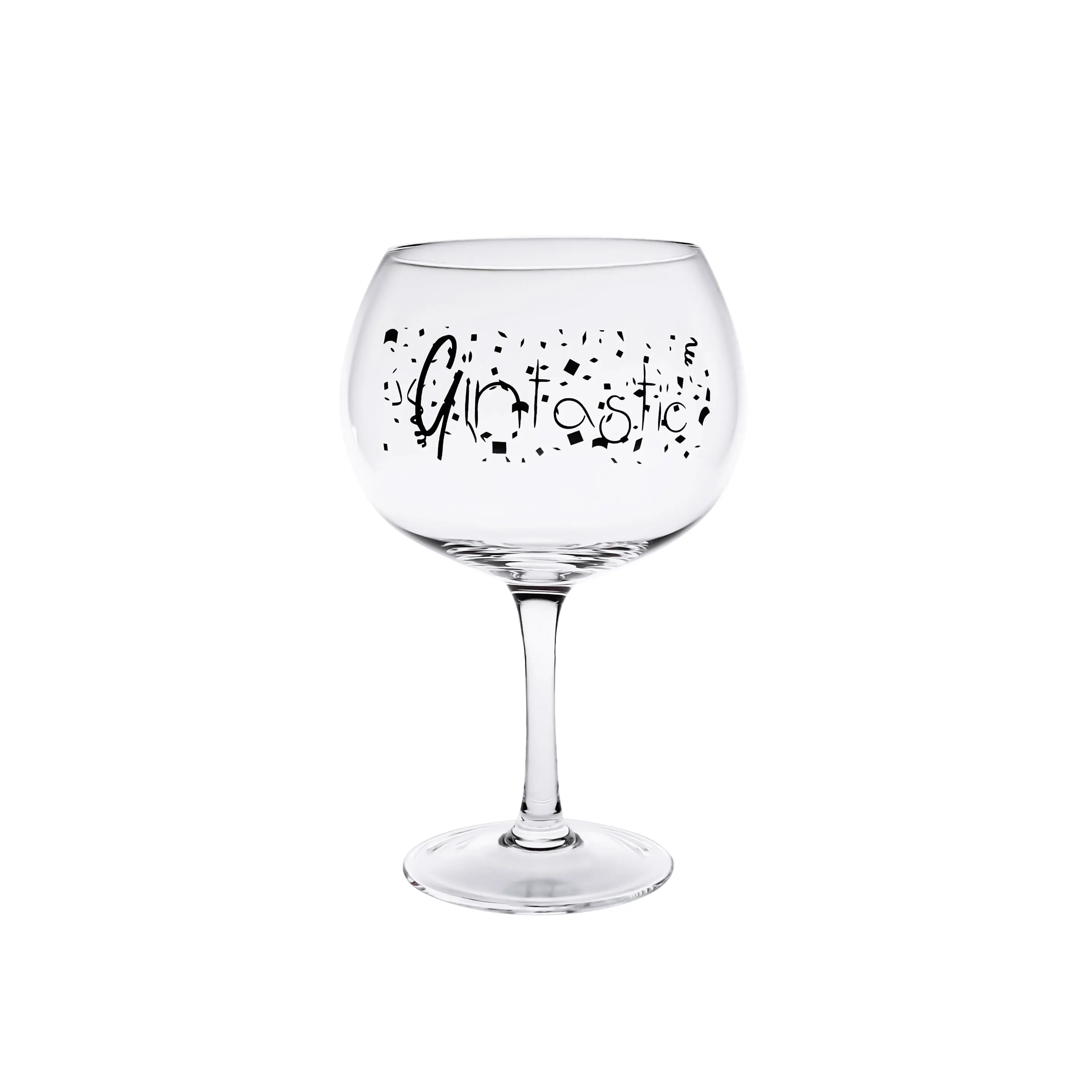 Wine Glass with folded edge and round ball
