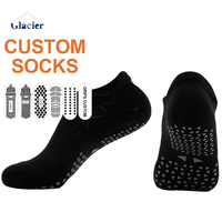 Chaussettes de sport antidérapantes pour cheville Glacier OEM ODM, chaussettes de yoga et de Pilates pour femmes