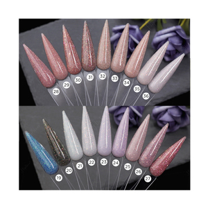 Gel de construction pour ongles liquide réfléchissant sans HEMA en flacon, gel de construction réfléchissant effet bijou, vernis à ongles couvrant, OEM - Product Image 1