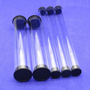 Tube de rangement de peinture portable cylindre en plastique PVC <span class=keywords><strong>pour</strong></span> fournitures d'artiste, emballage de tube transparent de ramassage de balle de tennis - Product Image 6