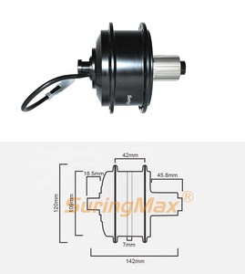 Kit de conversion de <span class=keywords><strong>moteur</strong></span> de moyeu de <span class=keywords><strong>roue</strong></span> arrière pour vélo électrique 36V 250W avec axe traversant AKM 142mm et assistance au pédalage - Product Image 4