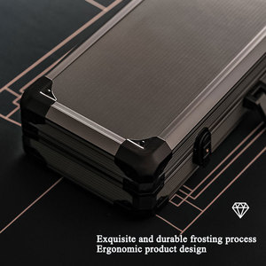 Eva nhôm lưu trữ hộp công cụ hardcase tùy chỉnh súng cầm tay trường hợp dài Mang trường hợp nylon bọt Đen Vali - Product Image 5