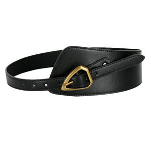 <span class=keywords><strong>Ceinture</strong></span> <span class=keywords><strong>large</strong></span> <span class=keywords><strong>pour</strong></span> <span class=keywords><strong>femme</strong></span> avec boucle triangulaire en cuir PU, boucle en alliage décorative <span class=keywords><strong>pour</strong></span> blazers, robes, manteaux - Product Image 5