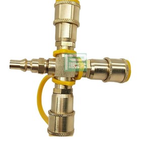 1 4 Inch Copper Air Hose <b>Quick</b> <b>Connector</b> Fitting For RV Replacement Repair Universal Fit - Product Image 1