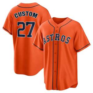 La mejor calidad personalizado su nombre Logo hombres jóvenes mujeres <span class=keywords><strong>Astros</strong></span> estilo ciudad conectar Stitch bordado American <span class=keywords><strong>Baseball</strong></span> Jersey - Product Image 5