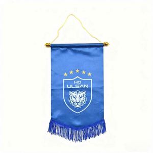 Bandera colgante de doble capa YF para equipos de fútbol, diseño de logotipo personalizado, regalo para clubes deportivos - Product Image 3