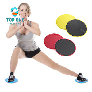 Top One OEM Venta al por mayor Core Sliders ECO ABS Discos deslizantes redondos negros para ejercicios de yoga abdominal y ejercicios deslizantes de fitness - Product Image 2