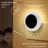 Lumière ambiante USB pour voiture Angel Eye - pas de câblage nécessaire, lumière LED décorative sans fil à effet respirant pour l'intérieur de la voiture