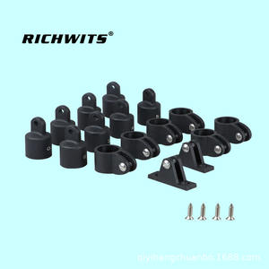 Zhibo 16-Piece Set Marine Hardware Black Nylon Slipper <b>Cap</b> with <b>Mountain</b>-Shaped Seat Kayak/Inflatable Boat Sunshade - Product Image 4